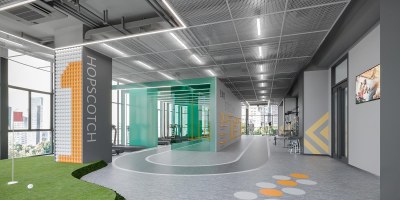 现代健身房3D模型下载